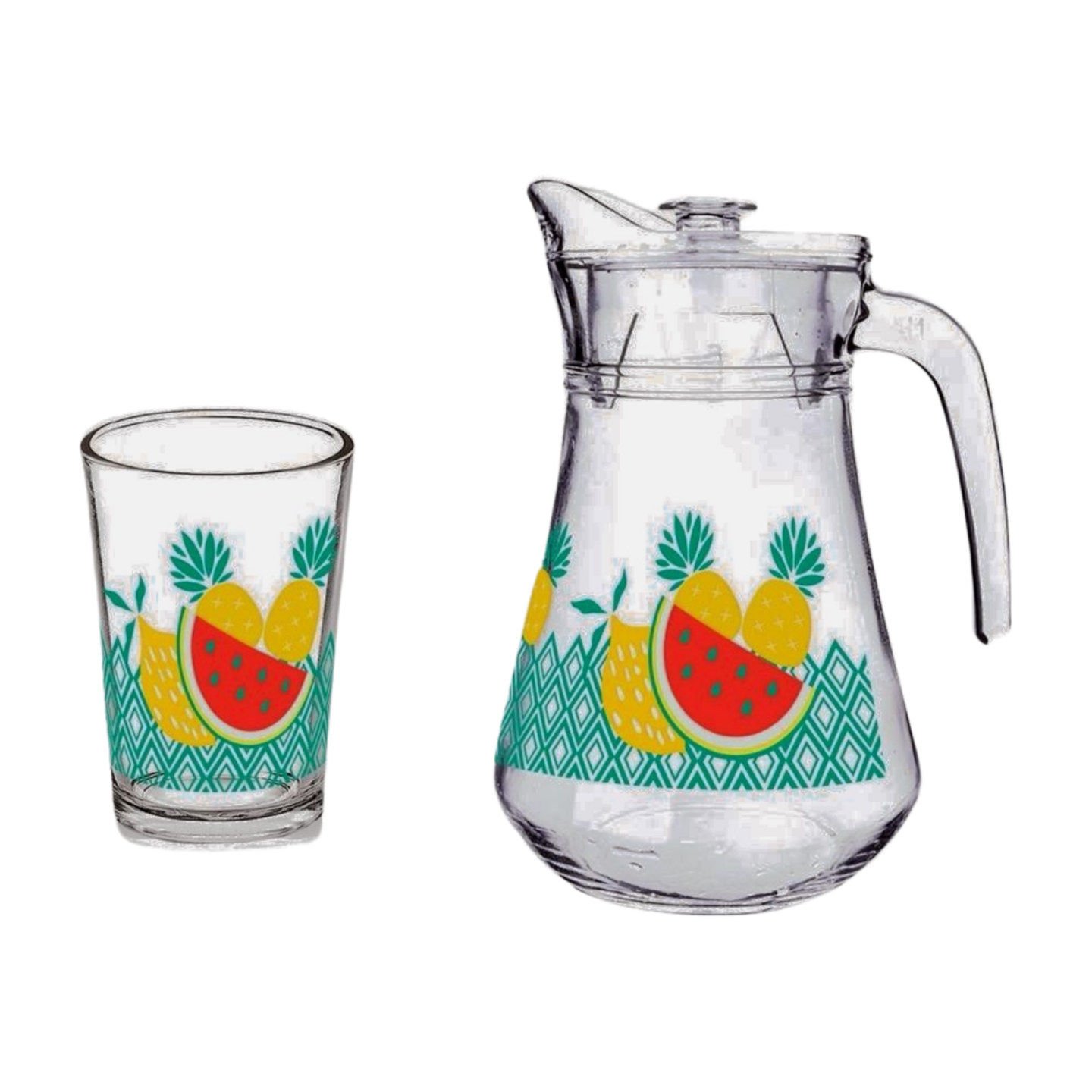 funky-fruit-jug-and-glass